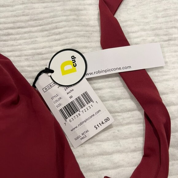 Robin Piccone Aubrey Halter Bikini Top and Aubrey High Waist Bikini Bottom - Picture 4 of 4